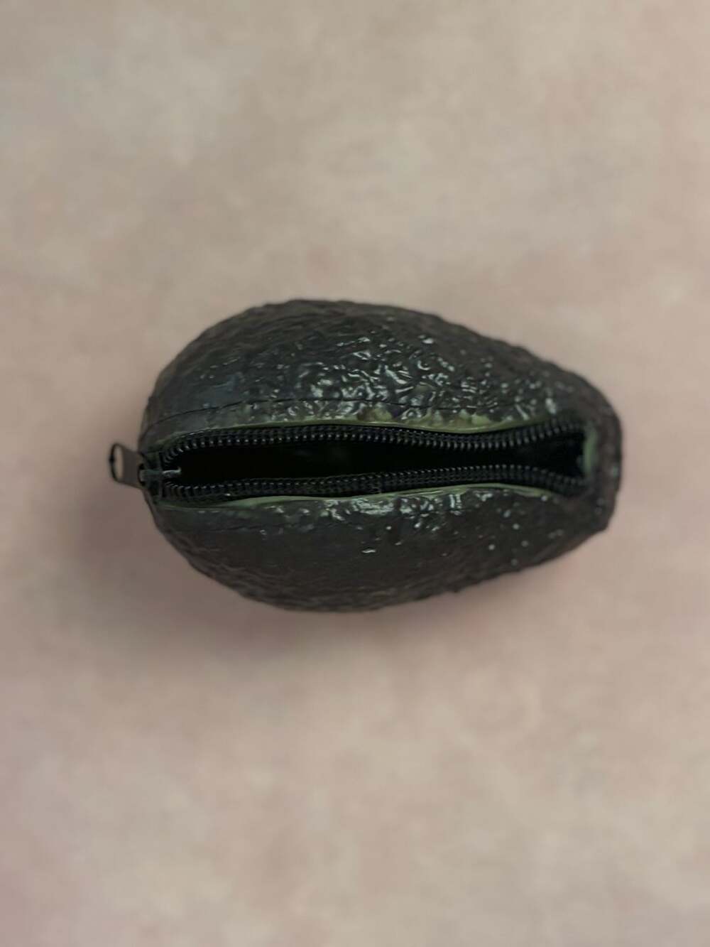 Avocado Coin Purse Novelty Zipper Pouch Realistic Green